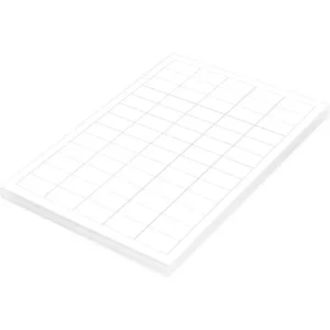 FIS Multipurpose Laser Labels, Colour White, Size 38X21.2mm (65 Stickers x 100 Sheet) A4 Size, E.U. Origin Material – FSLA65-100