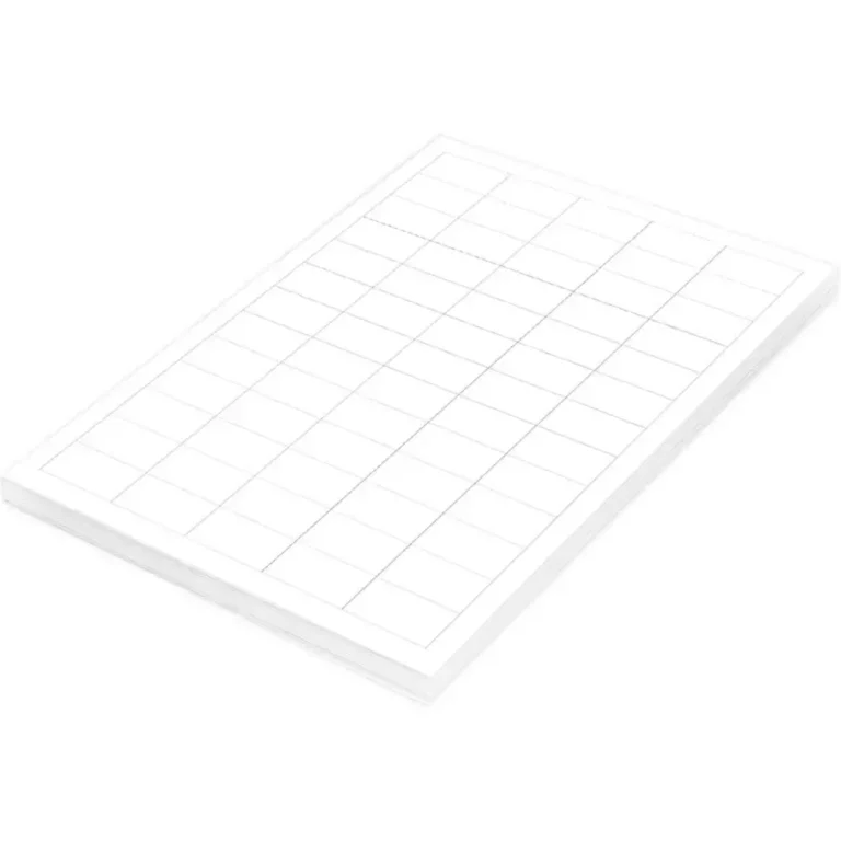FIS FSLA65-100 A4 White Laser Labels, 38 × 21.2 mm, 65/Sheet, 100 Sheets