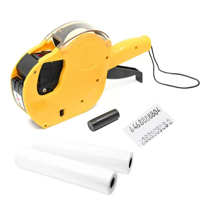 FIS FSSQPX04YL Price Labeller Set, Yellow, 20 Label Rolls
