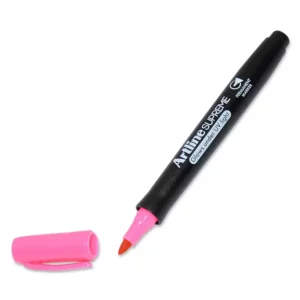 Arline Supreme Permanent Marker,Pack of 12,  Glow Pink – ARMKEPF-700UVGPI