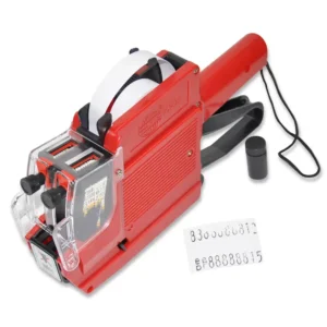 FIS Price/Date Label Machine 2-Line Printing, Red – FSPX05RE