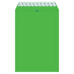 FIS Color Envelopes Peel & Seal, Neon Colors, Pack of 50 Pcs. Green Color, C4 (324 x 229 mm), 80 GSM – FSEC8027PBGR50