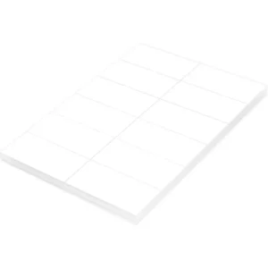 FIS Multipurpose Laser Labels, Colour White, Size 105X49.5mm (12 Stickers x 100 Sheet) A4 Size, E.U. Origin Material – FSLA12-1-100
