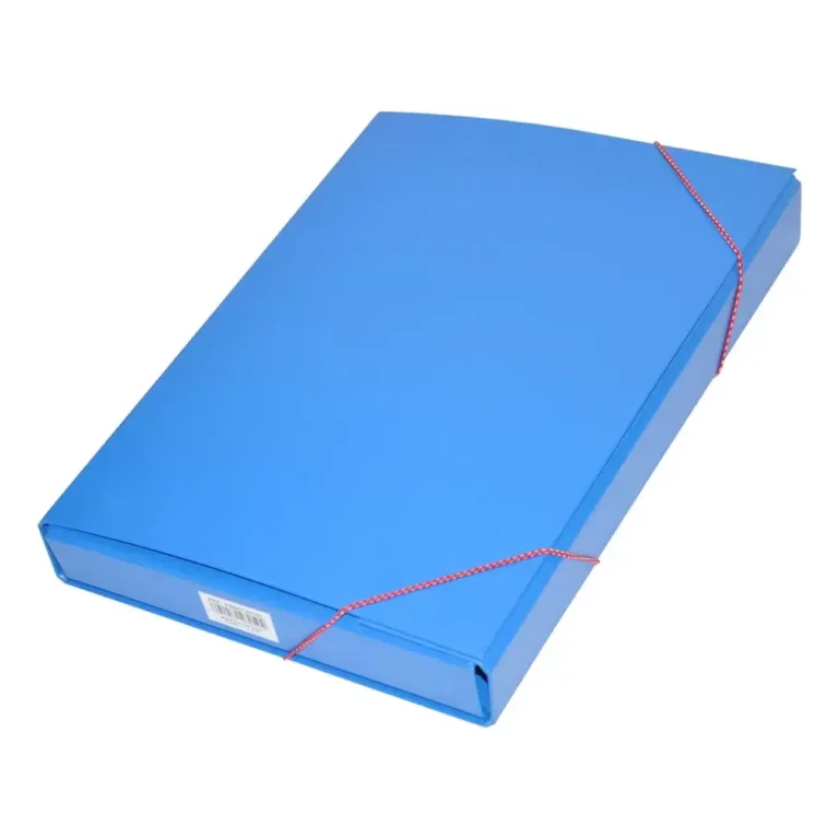 FIS FSBD1201BL Document Bag, F/S, Blue, Elastic Band