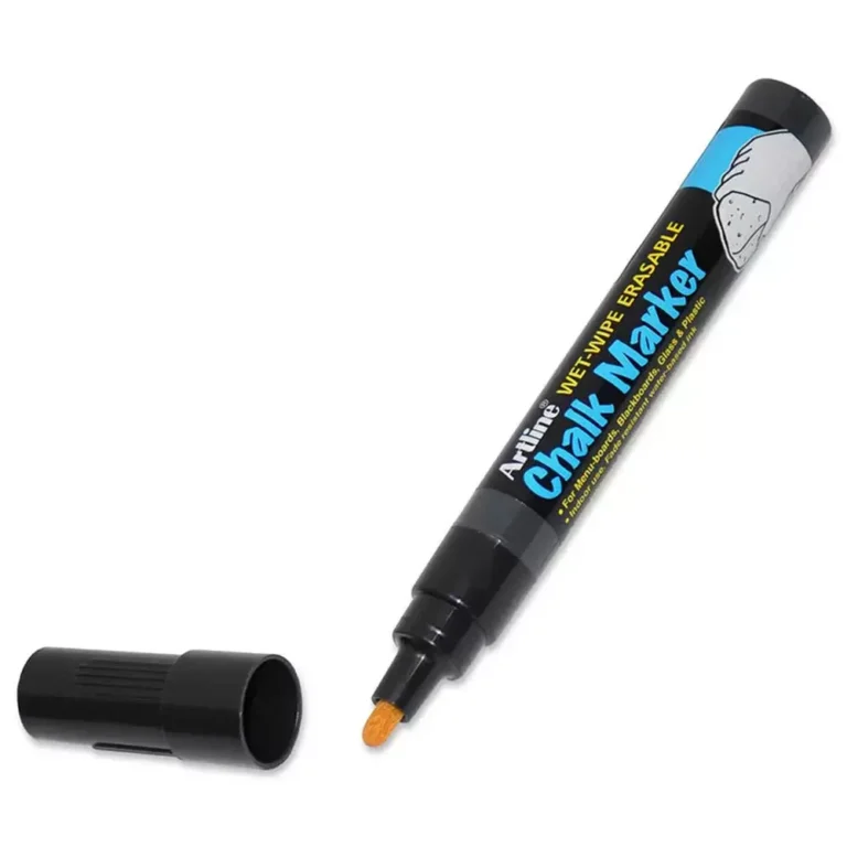 Artline ARMKEPW-4BK Chalk Marker, 4mm, Black, 12 pieces