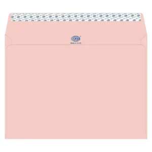 FIS Laid Paper Envelopes Peel & Seal, Pack of 50 Pcs. Pink Color, C4 (229 x 324 mm), 100 GSM – FSEE1042PPI50