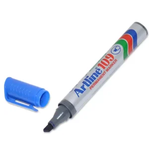 Artline Marker, Ek-109 Pack of 12, 2.0-5.0mm, Pack of 12, Chisel, Blue – ARMK109BL