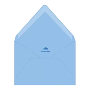 FIS Executive Envelope, Glued Blue Colors, Pack of 50 Pcs. 136 x 204 mm, 100 GSM – FSEE1024GBBL50