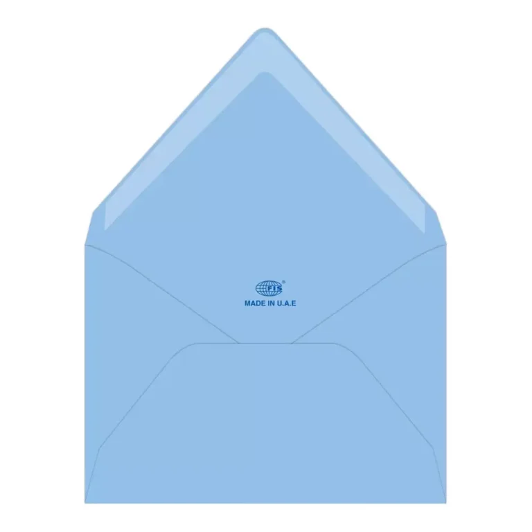 FIS FSEE1024GBBL50 Blue Executive Envelopes, 136 × 204 mm, 100 gsm, Pack of 50