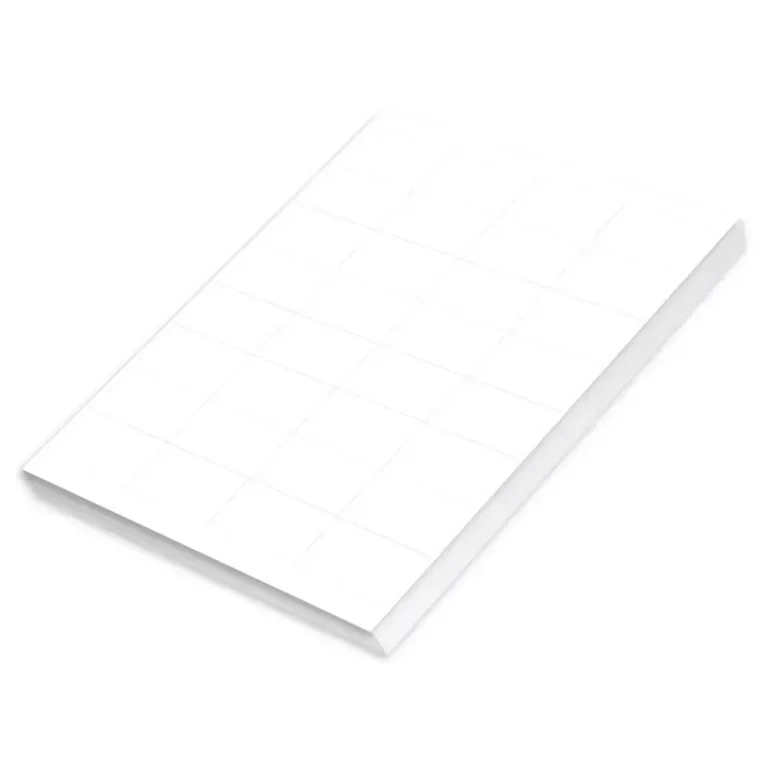 FIS FSLA32-100 A4 White Laser Labels, 51 × 33.8 mm, 32/Sheet, 100 Sheets