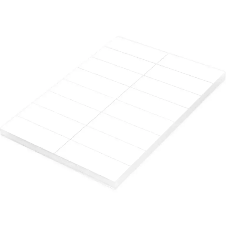 FIS FSLA16-100 A4 White Laser Labels, 105 × 37 mm, 16/Sheet, 100 Sheets
