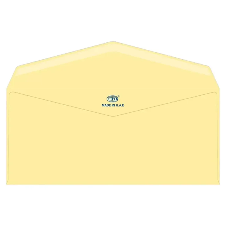FIS FSEE1028GCRB25 Laid Paper Envelopes Glued, 4 × 9 inch, 100 gsm, 25 pieces, Cream