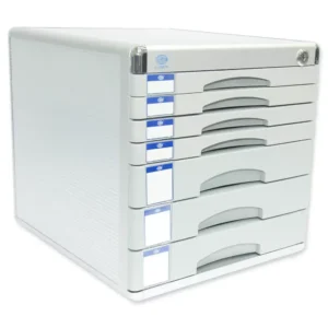 FIS Aluminium File Cabinet With key, 7 Drawers, 300 x 360 x 305 mm – FSOTW-A8878