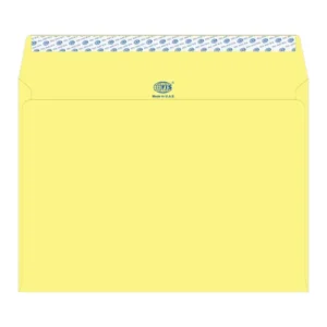 FIS Color Envelopes Peel & Seal, Pastel Colors, Pack of 50 Pcs. Yellow Color, C4 (229 x 324 mm), 80 GSM – FSEC8042PYL50