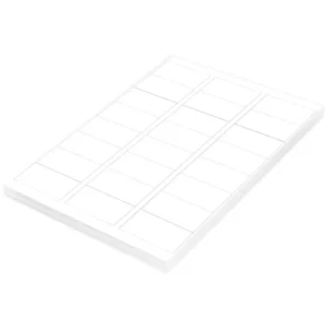 FIS Multipurpose Laser Labels, Colour White, Size 64X34mm (24 Stickers x 100 Sheet) A4 Size, E.U. Origin Material – FSLA24-3-100