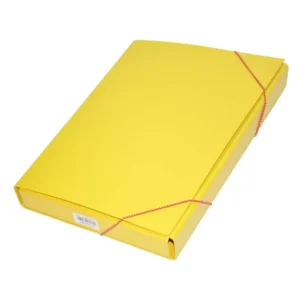 FIS PP Document Bag With Elastic Band, Yellow Color, F/S (210 x 330 mm) Size – FSBD1205YL