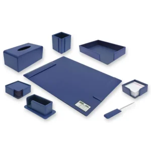 FIS Executive Desk Set 8 pieces, Blue Color – FSDSEX201BL