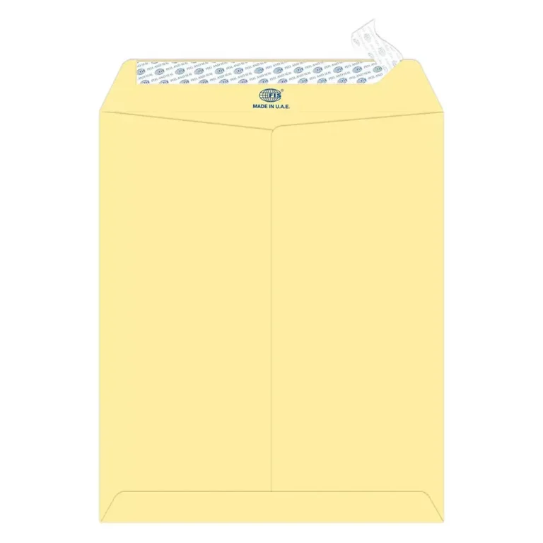 FIS FSEE1034PCRB25 Executive Laid Paper Envelopes Peel & Seal, 12 × 10 inch, 100 gsm, 25 pieces, Cream