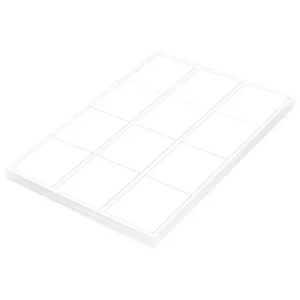 FIS Multipurpose Laser Labels, Colour White, (12 Stickers x 100 Sheet) A4 Size, E.U. Origin Material – FSLA12-2-100