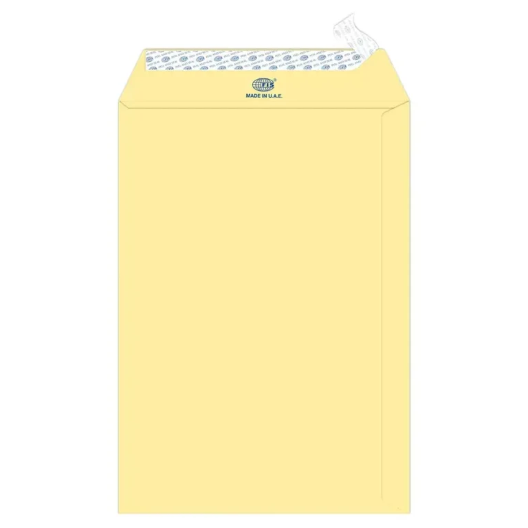 FIS FSEE1033PCRB25 Executive Laid Paper Envelopes Peel & Seal, 10 × 7 inch, 100 gsm, 25 pieces, Cream