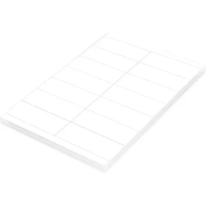 FIS Multipurpose Laser Labels, Colour White, Size 105X39mm (14 Stickers x 100 Sheet) A4 Size, E.U. Origin Material – FSLA14-1-100