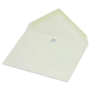 FIS Pack of 50 Executive Laid Paper Envelopes, 100 GSM, Size 120 X 185mm, Glued, Color Green