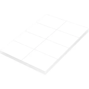 FIS Multipurpose Laser Labels, Colour White, Size 105X74.25mm (8 Stickers x 100 Sheet) A4 Size, E.U. Origin Material – FSLA8-1-100