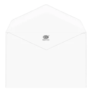 FIS Executive Laid Paper Envelopes Glued, Pack of 25 Pcs. Moon Beam White Color, 120 x 185 mm Size, 100 GSM – FSEE1020GMWB25