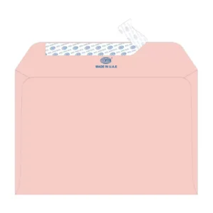 FIS Pack of 25 FIS Executive Laid Paper Envelopes, 100 GSM, Peel & Seal, Size 114 X 162mm, Color Pink