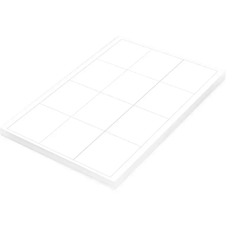 FIS FSLA12-3-100 A4 White Laser Labels, 63.5 × 72 mm, 12/Sheet, 100 Sheets