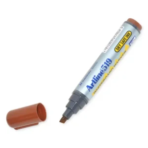 Artline White Board Marker Broad Pack of 12,  Dry Safe, Brown, 519 – ARMK519BR