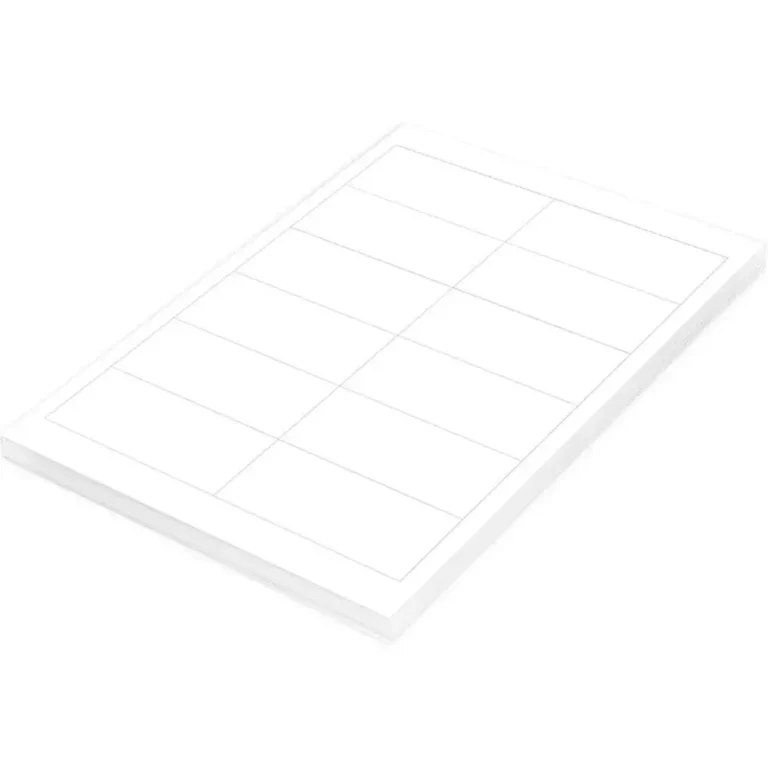 FIS FSLA12-5-100 A4 White Laser Labels, 96.5 × 43.2 mm, 12/Sheet, 100 Sheets