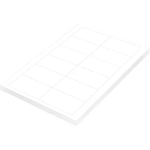 FIS Multipurpose Laser Labels, Colour White, Size 88.9X46.6mm (12 Stickers x 100 Sheet) A4 Size, E.U. Origin Material – FSLA12-4-100