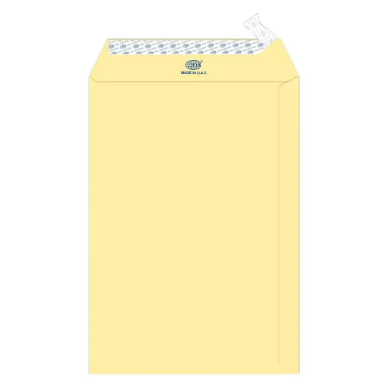 FIS FSEE1027PCRB25 Executive Laid Paper Envelopes Peel & Seal, C4, 100 gsm, 25 pieces, Cream