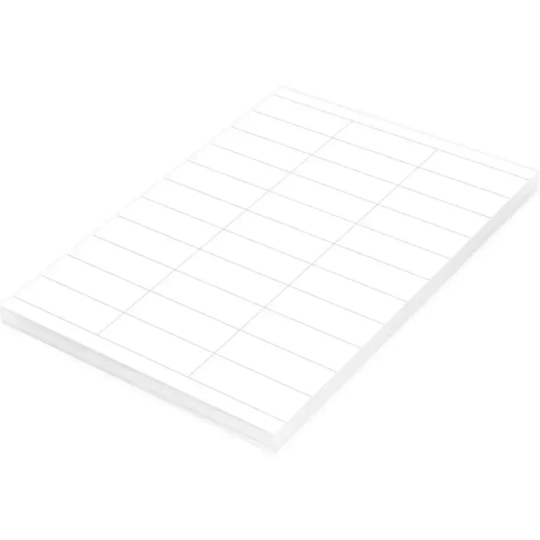 FIS FSLA33-100 A4 White Laser Labels, 70 × 25 mm, 33/Sheet, 100 Sheets