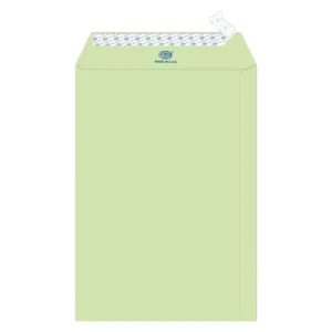 FIS Color Envelopes Peel & Seal, Pastel Colors, Pack of 50 Pcs. Green Color, 10 x 7 Inch, 80 GSM – FSEC8033PG50