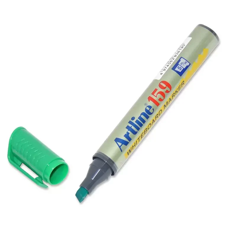 Artline ARMK159GR Whiteboard Marker, Broad, Green, 12 pieces