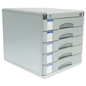 FIS Aluminium File Cabinet With key, 5 Drawers, 300 x 360 x 305 mm – FSOTW-A8858