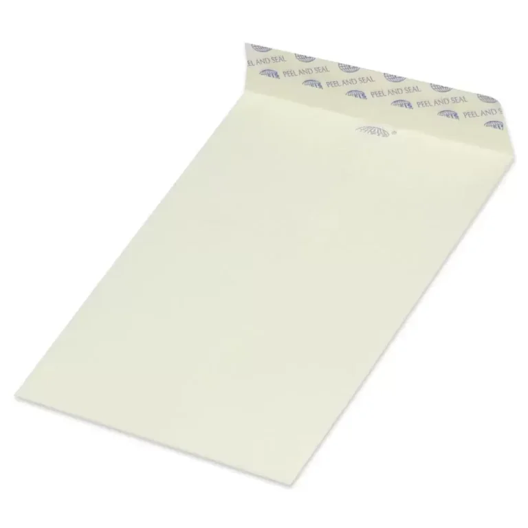 FIS Pack of 50 Executive Laid Paper Envelopes, 100 GSM, Peel and Seal, Size 6 X 4 Inch, Color Green