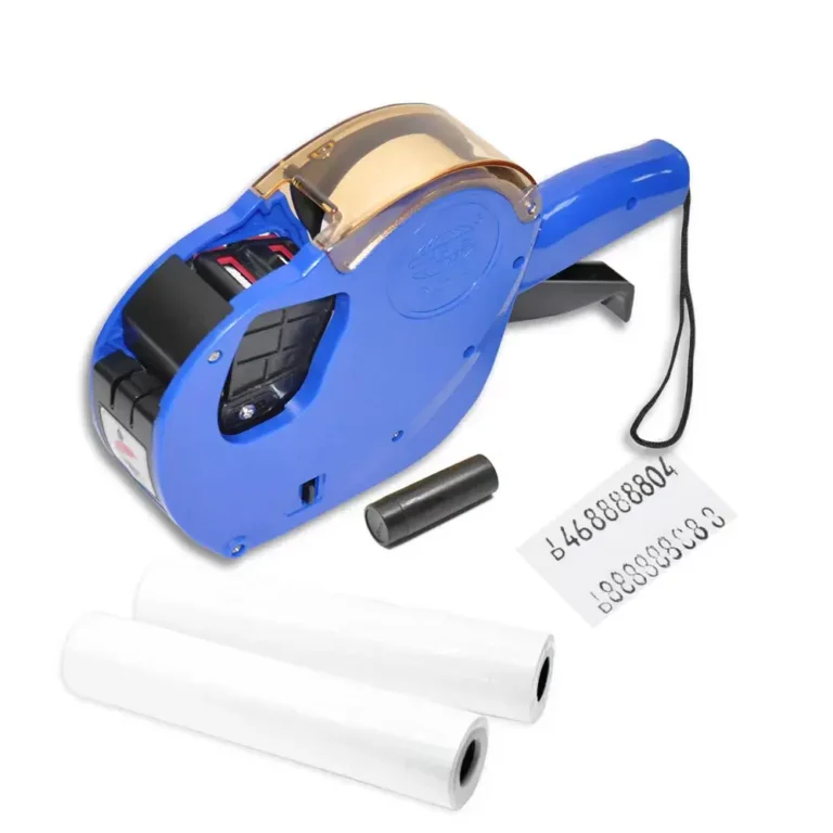 FIS FSSQPX04BL Price Labeller Set, Blue, 20 Label Rolls