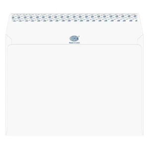FIS Laid Paper Envelopes Peel & Seal, Pack of 50 Pcs. Moon Beam White Color, C4 (229 x 324 mm), 100 GSM – FSEE1042PMW50