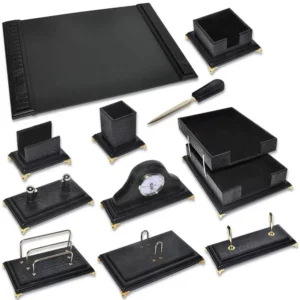 11-Piece FIS Executive Desk Set Italian PU – FSDSW658