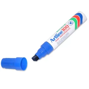 Artline Jumbo Marker, Pack of 12, Ek-100 7.5-12.0  Water Proof, Blue – ARMK100XFBL