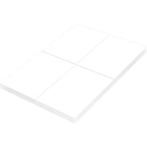 FIS Multipurpose Laser Labels, Colour White, Size 105X148.5mm (4 Stickers x 100 Sheet) A4 Size, E.U. Origin Material – FSLA4-100