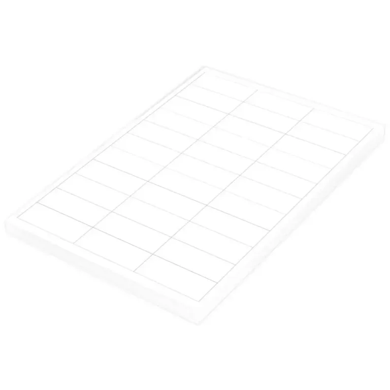 FIS FSLA33-1-100 A4 White Laser Labels, 66 × 25.4 mm, 33/Sheet, 100 Sheets
