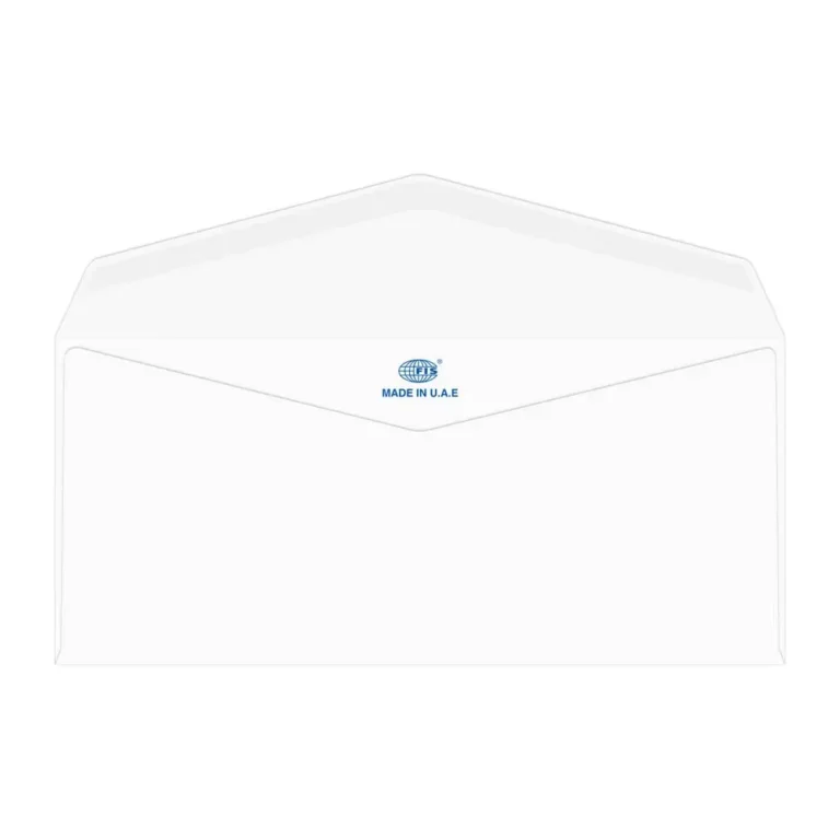 FIS FSEE1028GMWB25 Laid Paper Envelopes Glued, 4 × 9 inch, 100 gsm, 25 pieces, Moon Beam White