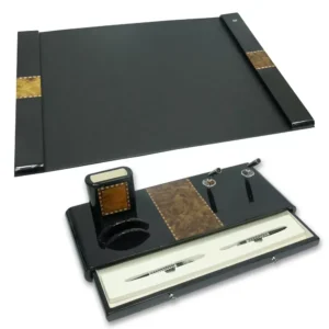 FIS Executive Wooden Desk Sets, Set of 2 Pieces – FSDS-6