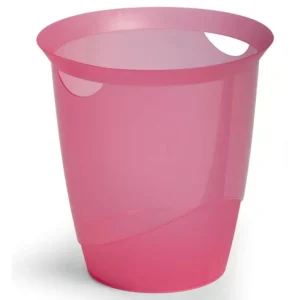 Durable Waste Basket Trend (translucent Pink)
