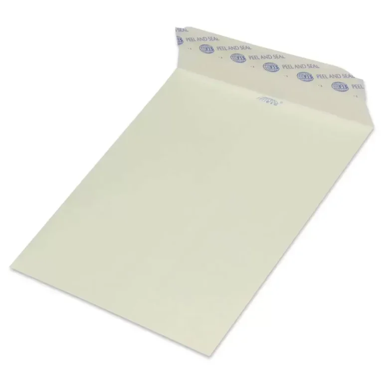 FIS Pack of 50 Executive Envelopes, 100 GSM, Peel and Seal, Size 6.3 X 4 inch, Color Green