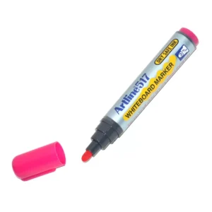 Artline White Board Marker Fine Pack of 12,  Dry Safe, Pink, 517 – ARMK517PI